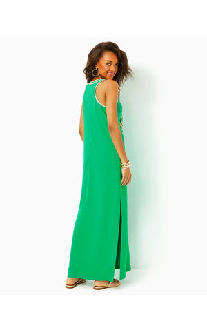 Taylane Embroidered Maxi Shift Dress