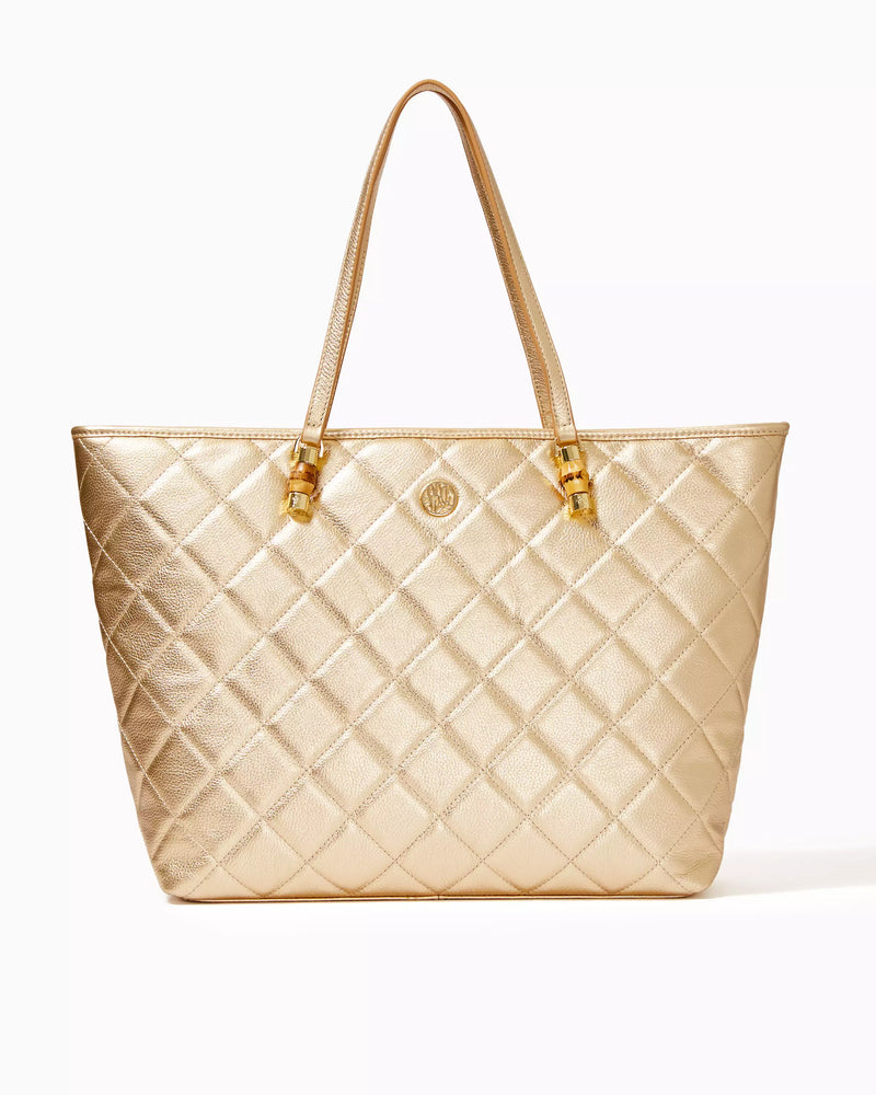 Quilted Leather Meena Tote