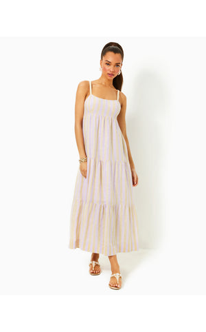 Javanne Linen Maxi Dress