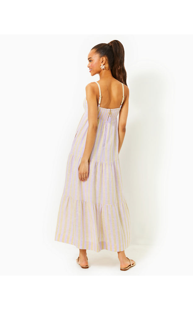 Javanne Linen Maxi Dress