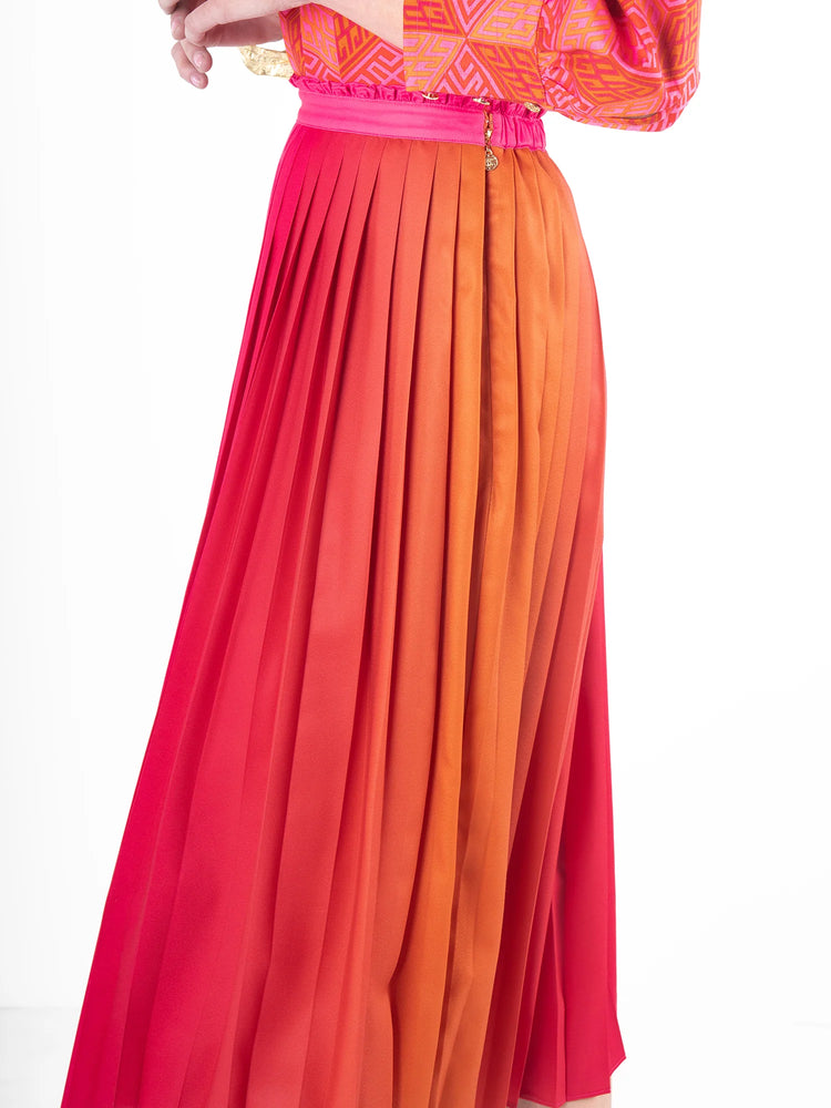 PLEATED MIDI - GOLDEN HOUR